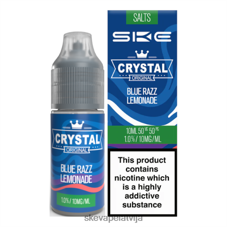 BP4NP111 SKE kristālisks niķa sāls - 10 ml zilā razz limonāde SKE Crystal Bar
